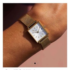 Brass gold rosefield watch petite